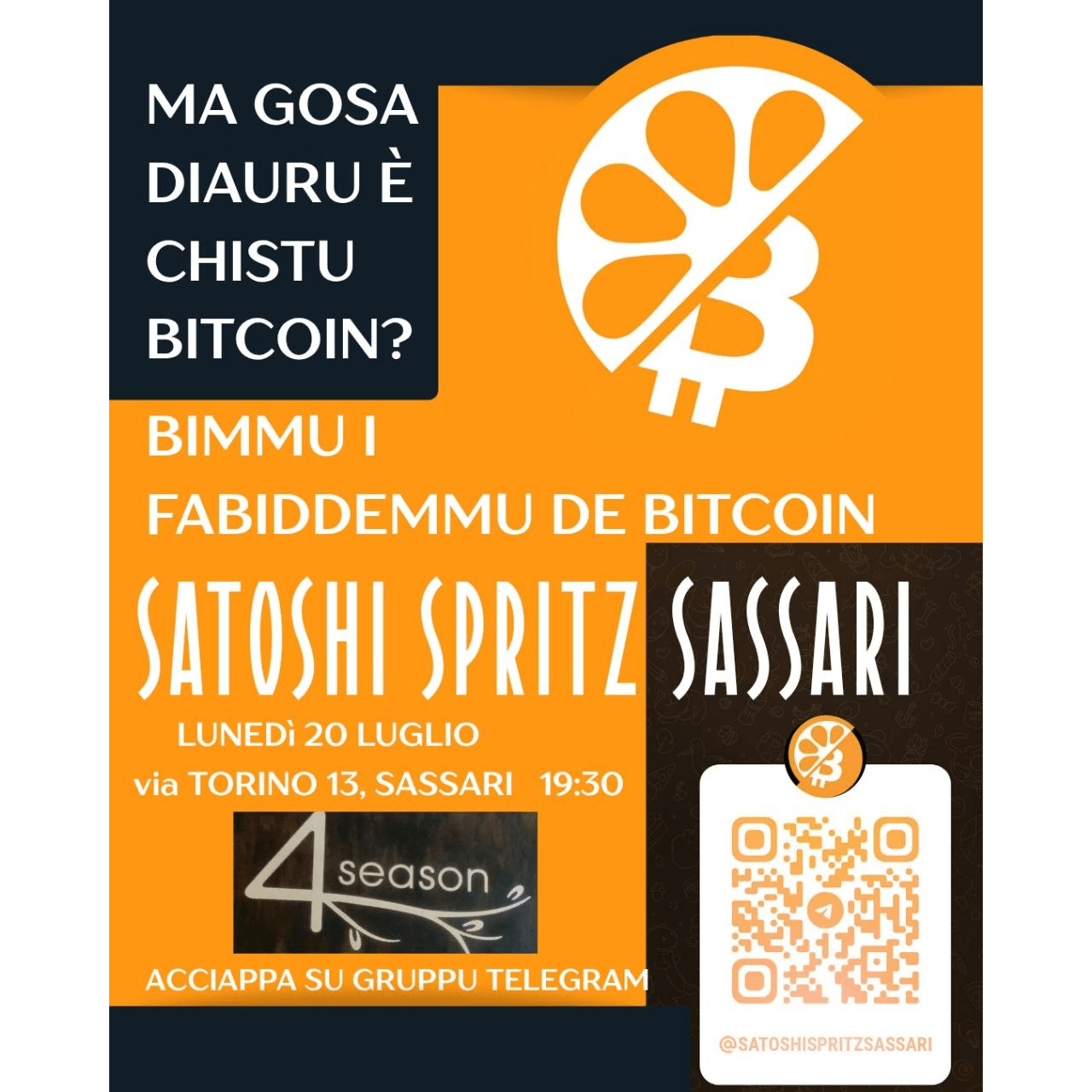 Meetup bitcoiner Sassari